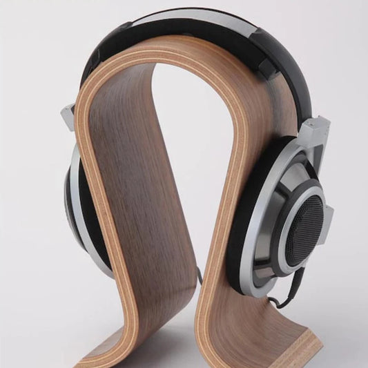 Support pour casque audio en bois